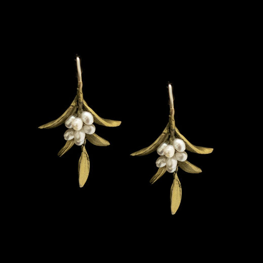 Flowering myrtle earrings by Michael Michaud